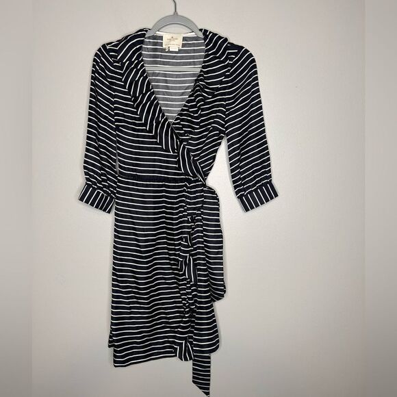 Kate Spade Daniella Striped Wrap Dress - Picture 2 of 5